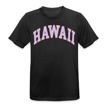 Hawaii - Men's Breathable T-Shirt - black - Front - AI Model Male 178 light (178cm)