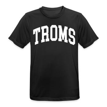 Troms - Männer T-Shirt atmungsaktiv - Schwarz - Vorne - AI Model Male 178 light (178cm)