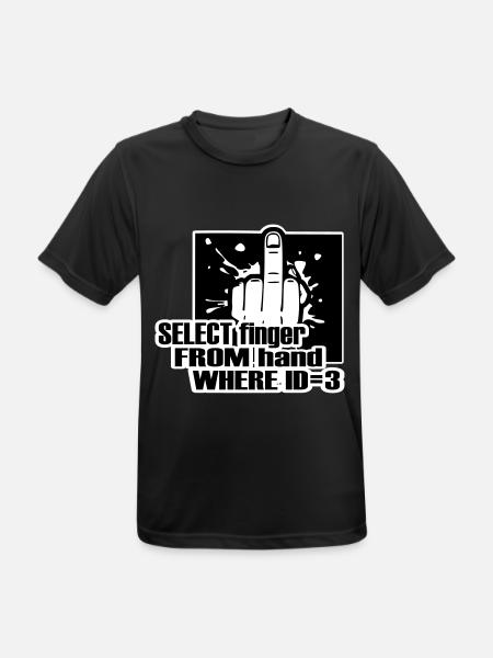 SELECT finger FROM hand - Men's Breathable T-Shirt - black