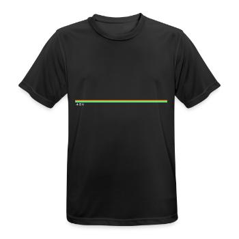 48k zx spectrum inspired rainbow stripe - Men's Breathable T-Shirt - black - Front - AI Model Male 178 light (178cm)