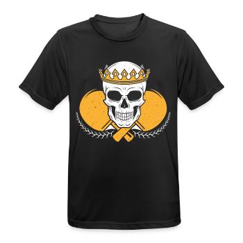 Tennis de table Tennis Ping Pong Cadeau Hobby Sport - T-shirt respirant Homme - noir - Devant - AI Model Male 178 light (178cm)