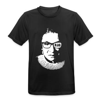 Funny Ruth Bader Ginsberg - Men's Breathable T-Shirt - black - Front - AI Model Male 178 light (178cm)