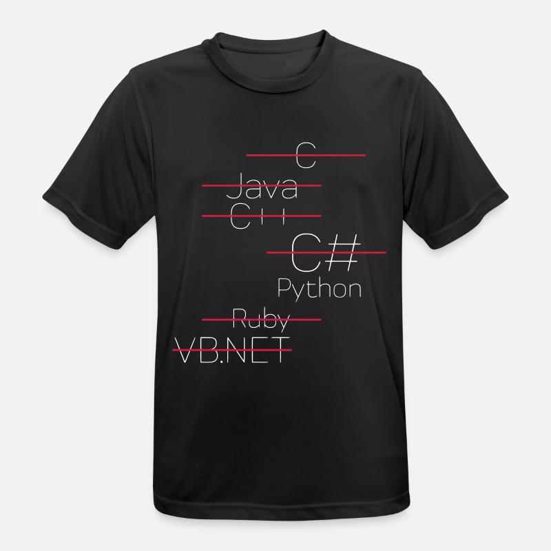 PYTHON CODING / PROGRAMMING LANGUAGE - Men's Breathable T-Shirt - black