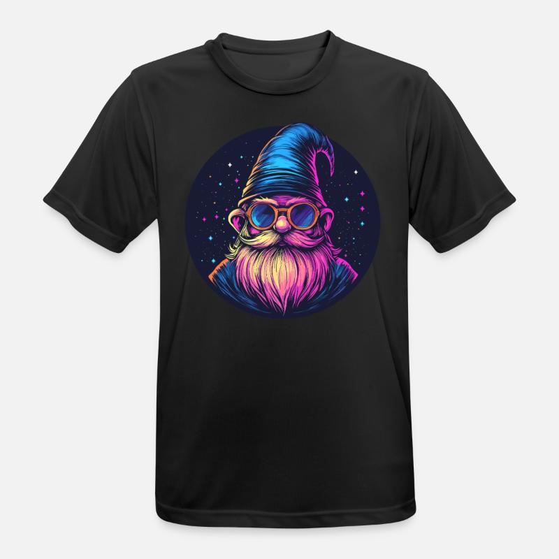 Space Dwarf Retro Look - Men's Breathable T-Shirt - black