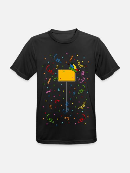 Fasching Fastnacht Karneval Ortsschild Narrenkappe - Männer T-Shirt atmungsaktiv - Schwarz