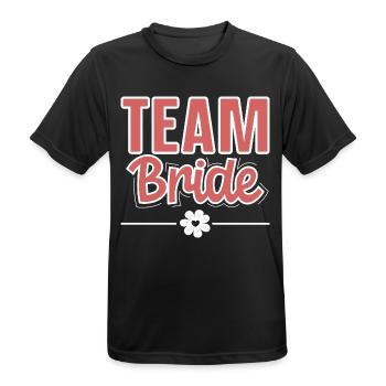 Équipe Bride - T-shirt respirant Homme - noir - Devant - AI Model Male 178 light (178cm)