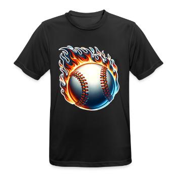 Base-ball - T-shirt respirant Homme - noir - Devant - AI Model Male 178 light (178cm)