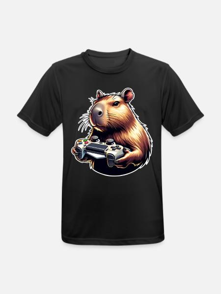 Capybara Gaming - Men's Breathable T-Shirt - black