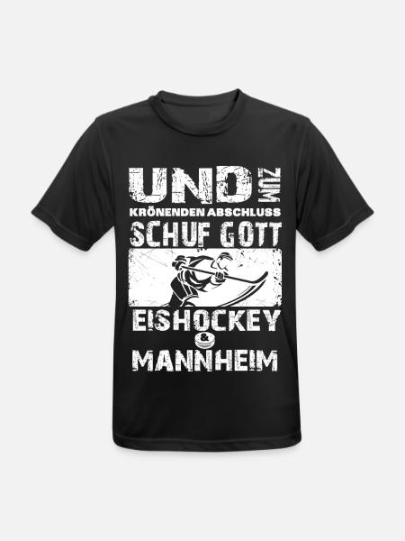 Eishockey & Mannheim limitiert - Männer T-Shirt atmungsaktiv - Schwarz