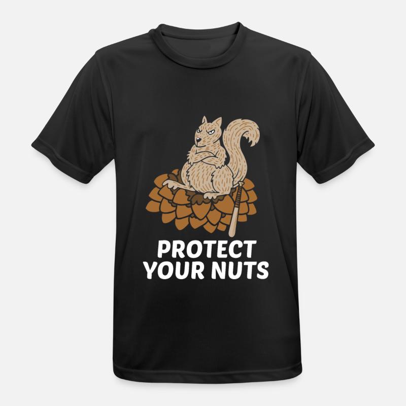 Protect your nuts gift - Men's Breathable T-Shirt - black