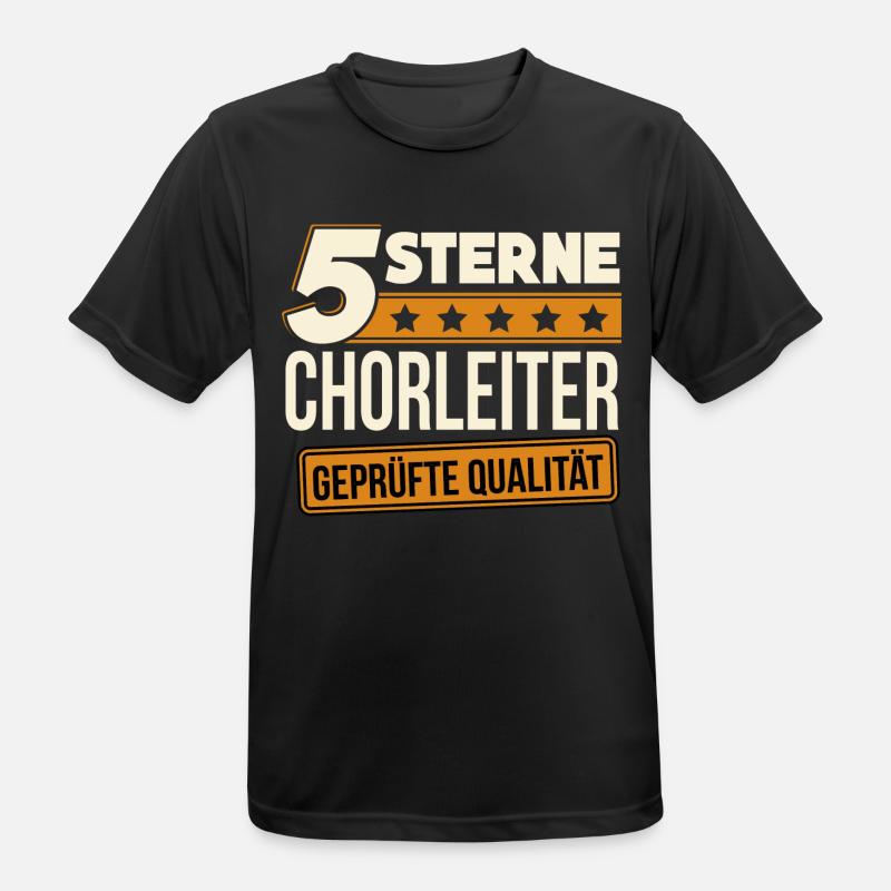 Chorleiter Dirigent Chor Gesangschor Geschenk - Männer T-Shirt atmungsaktiv - Schwarz