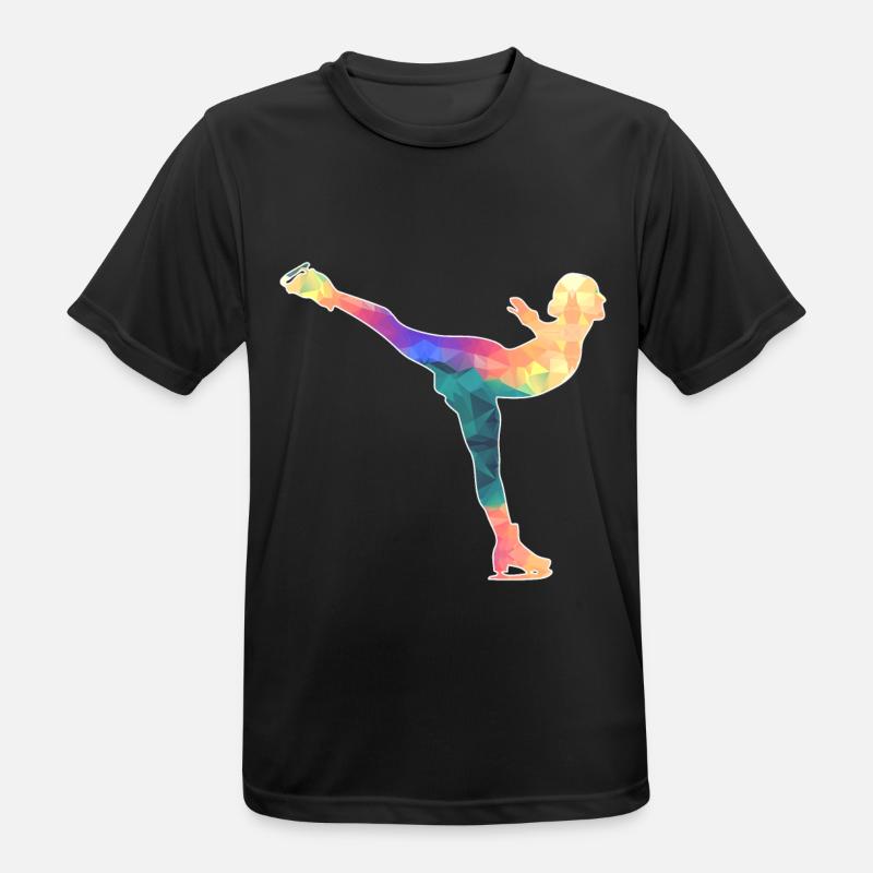 Eiskunstläuferin / Eiskunstläufer / Eiskunstlauf - Männer T-Shirt atmungsaktiv - Schwarz