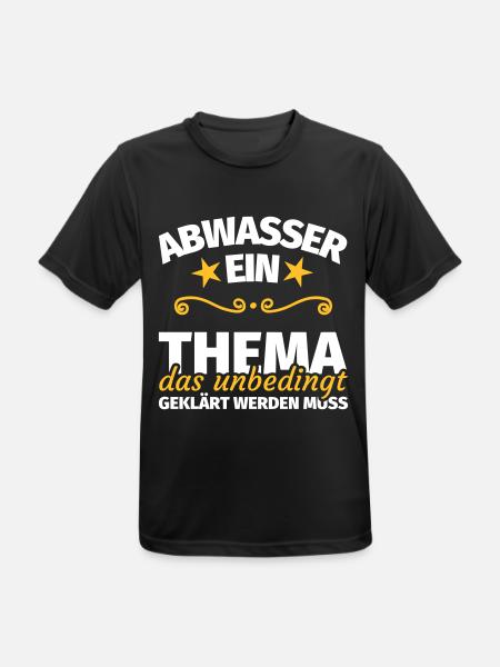 Abwasser Kläranlage Abwassertechniker Spruch - Männer T-Shirt atmungsaktiv - Schwarz