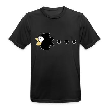 crow - Men's Breathable T-Shirt - black - Front - AI Model Male 178 light (178cm)
