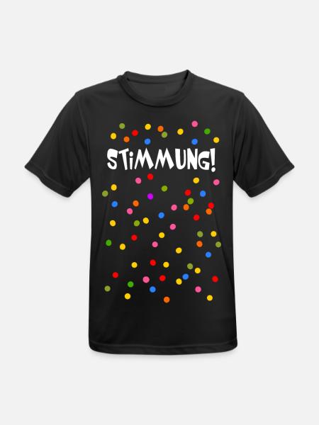Stimmung Konfetti Fasching Karneval Silvester bunt - Männer T-Shirt atmungsaktiv - Schwarz