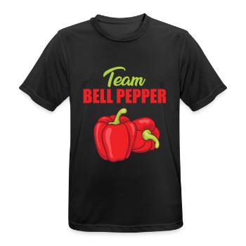 Team Paprika - Men's Breathable T-Shirt - black - Front - AI Model Male 178 light (178cm)