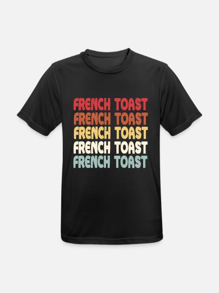 French Toast lettering - Men's Breathable T-Shirt - black