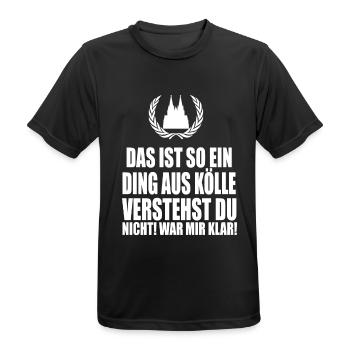 Cologne - T-shirt respirant Homme - noir - Devant - AI Model Male 178 light (178cm)