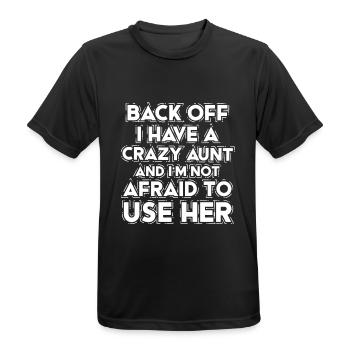 Tante Geschenk Nichte Neffe - Männer T-Shirt atmungsaktiv - Schwarz - Vorne - AI Model Male 178 light (178cm)