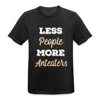 Anteater idée de cadeau d'animal - T-shirt respirant Homme - noir - Devant - AI Model Male 178 light (178cm)