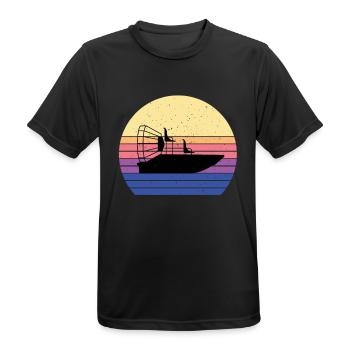 Hydroglisseur - T-shirt respirant Homme - noir - Devant - AI Model Male 178 light (178cm)