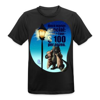 Black market Spezial: Grade a eggs - Männer T-Shirt atmungsaktiv - Schwarz - Vorne - AI Model Male 178 light (178cm)