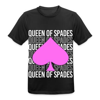 Spades, playing card, card game of spades - Men's Breathable T-Shirt - black - Front - AI Model Male 178 light (178cm)