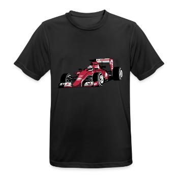 - Motorsports - Men's Breathable T-Shirt - black - Front - AI Model Male 178 light (178cm)