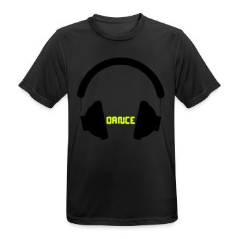 Dance - T-shirt respirant Homme - noir - Devant - AI Model Male 178 light (178cm)