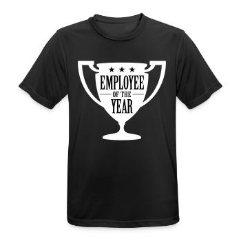 Employee Of The Year! - Men's Breathable T-Shirt - black - Front - AI Model Male 178 light (178cm)