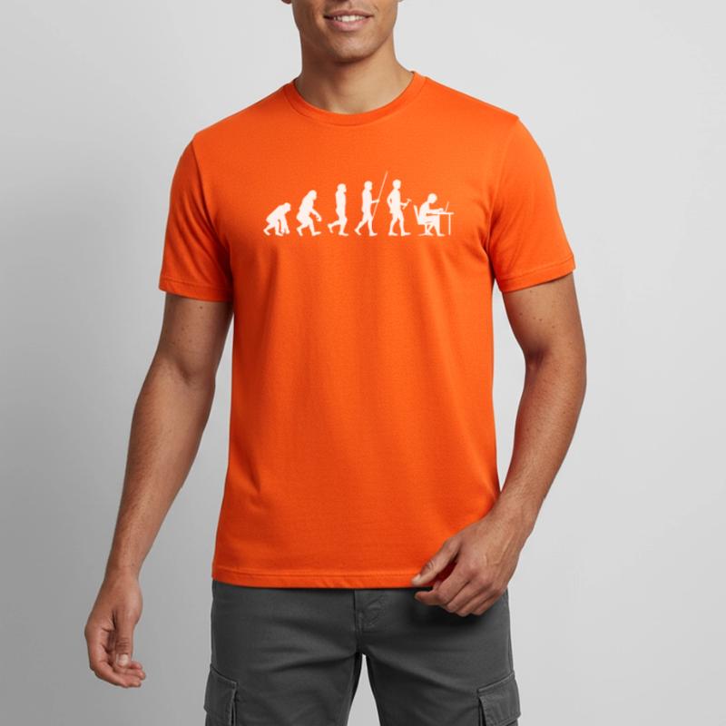 Evolution Programmer Coder developer Nerd Geek Men's Breathable T-Shirt