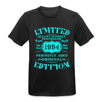 Anniversaire 1994 Édition Limitée Cadeau Occasion Cool - T-shirt respirant Homme - noir - Devant - AI Model Male 178 light (178cm)
