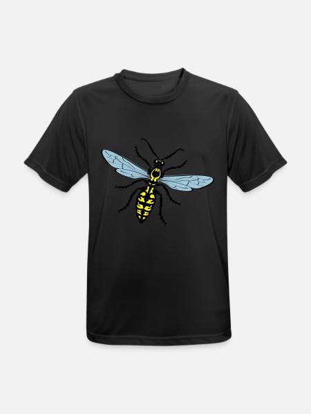 Hornisse - Männer T-Shirt atmungsaktiv - Schwarz