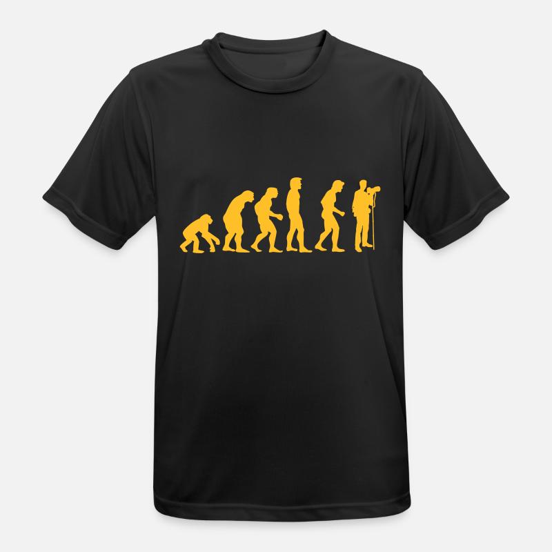 fotograf_evolution - Männer T-Shirt atmungsaktiv - Schwarz
