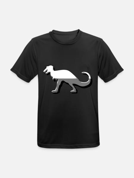Dinosaur Dinosaur Button - Men's Breathable T-Shirt - black