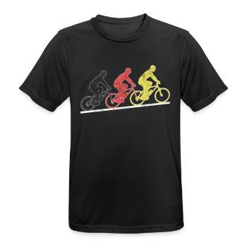 Allemagne Vélo Vélo Bicycle - T-shirt respirant Homme - noir - Devant - AI Model Male 178 light (178cm)