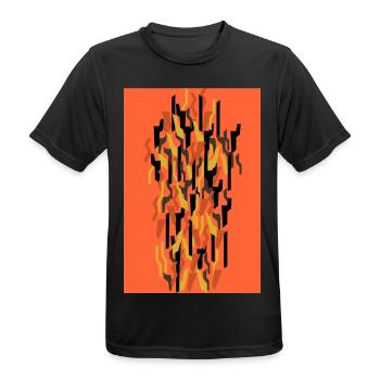 Camouflage Kunst - Männer T-Shirt atmungsaktiv - Schwarz - Vorne - AI Model Male 178 light (178cm)
