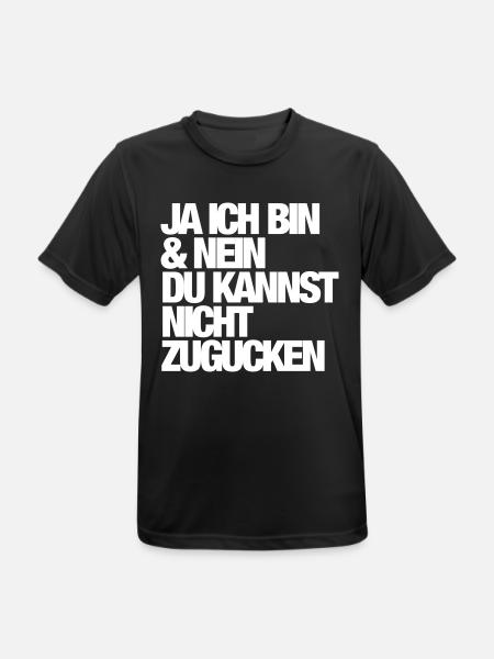 Ja - Ich bin - Männer T-Shirt atmungsaktiv - Schwarz
