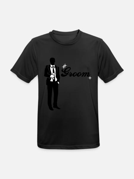 Groom - Team - Bride - Men's Breathable T-Shirt - black
