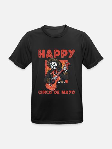 Cheerful Cinco de Mayo - Men's Breathable T-Shirt - black