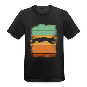 squirrel - Men's Breathable T-Shirt - black - Front - AI Model Male 178 light (178cm)