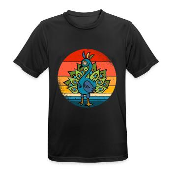Paon - T-shirt respirant Homme - noir - Devant - AI Model Male 178 light (178cm)