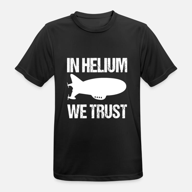 Zeppelin Helium Geschenk - Männer T-Shirt atmungsaktiv - Schwarz