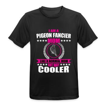 Lustige Taubenzüchter Mama - Männer T-Shirt atmungsaktiv - Schwarz - Vorne - AI Model Male 178 light (178cm)