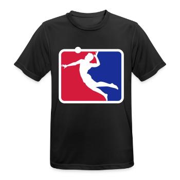 Volleyball Beach volleyball | Colors can be changed - Men's Breathable T-Shirt - black - Front - AI Model Male 178 light (178cm)