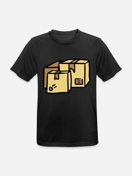 Colis Livraison livraison packages paquets Post - T-shirt respirant Homme - noir