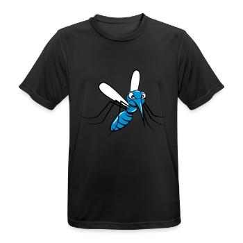 Mücke Mosquito insekt - Männer T-Shirt atmungsaktiv - Schwarz - Vorne - AI Model Male 178 light (178cm)