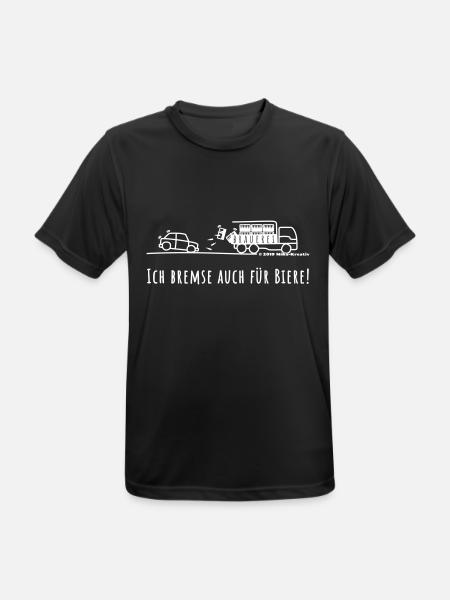 Bierliebhaber - Männer T-Shirt atmungsaktiv - Schwarz