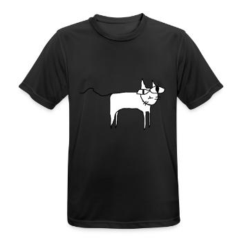 Cat - Men's Breathable T-Shirt - black - Front - AI Model Male 178 light (178cm)