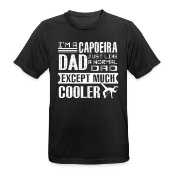 Cooler Capoeira Dad - Men's Breathable T-Shirt - black - Front - AI Model Male 178 light (178cm)